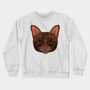 Brown Tabby cat Crewneck Sweatshirt